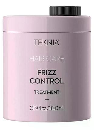 Дисциплинарная маска lakme для непослушных или волнистых волос teknia frizz control treatment 1000 мл