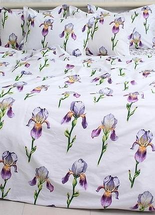 Евро комплект постельного белья 100% хлопок (пр-во турция) с компаньоном pt-r03