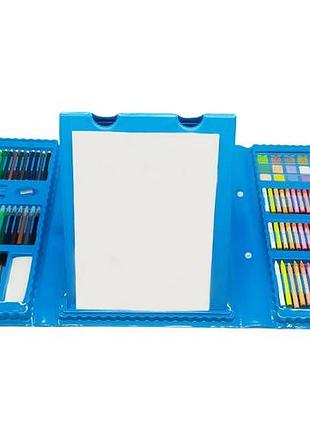 Чемодан творчества 208 предметов голубой 00022
