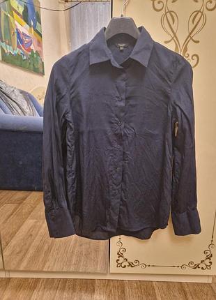 Сорочка колор темно синий