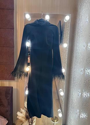 Костюм чорний зі спідницею «gepur»