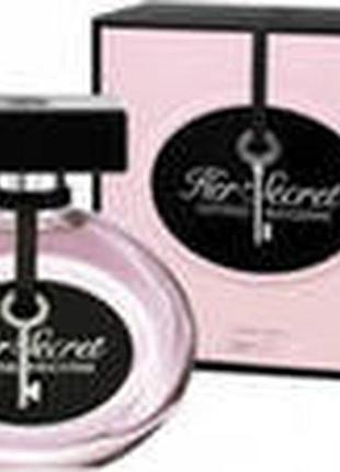 Antonio banderas her secret туалетная вода (тестер) 80мл