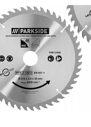 Пильный диск 210 мм, 48 зубов - для циркулярной/торцовочной пилы (дерево, дсп, мдф)