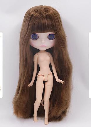 Шарнирная кукла блайз blthe 30 см. 4 цвета глаз, каштановые волосы yousf