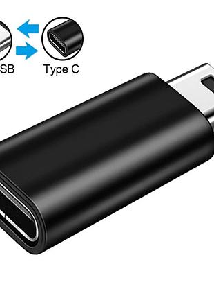 Перехідник адаптер type-c мама — mini usb-тато. typec to mini usb qgd003-b