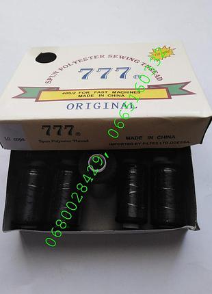 Нитка капронова 40 чорна (упаковка10шт)