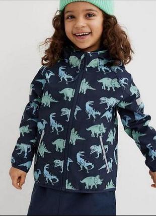 5-6р.куртка ветровка софтшел на флисе h&amp;m
