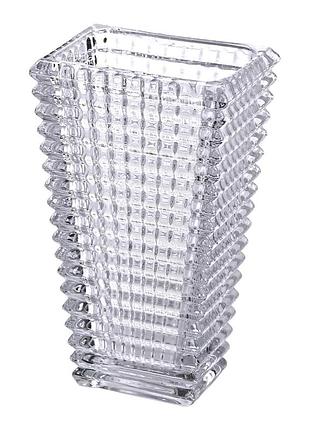 Прямоугольная декоративная ваза для цветов из стекла, 17 см hp-1721