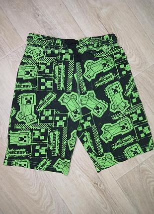 Детские шорты на мальчика minecraft.