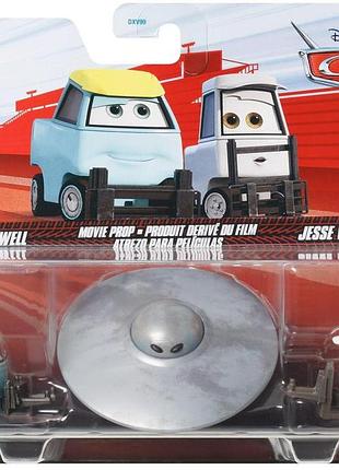 Игрушечный набор mattel disney pixar cars on the road nicole revwell, ufo & jessie wheelin (movie prop, dxv99) - коллекционные маш