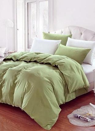 Набор пододеяльник 240х215см +наволочки 50х70 2шт бязь ярослав №5 оливковый