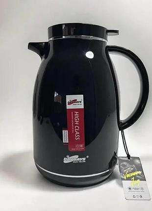 Термос кувшин со стеклянной колбой 1,5 л 29150 черный