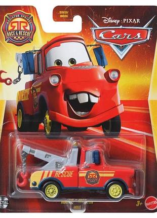 Машинка тачки disney pixar cars race & rescue mater tow truck (mattel dxy29/hhw86)