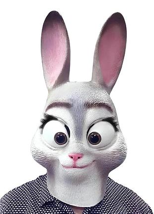 Большая резиновая маска зайчихи зверополис jd хэллоуин косплей для девушки yousf