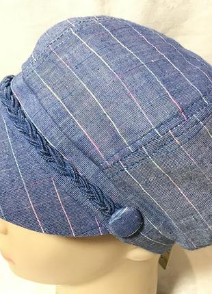 Кепка женская летняя из хлопка размер 55-58 цвет только белый джинс