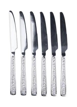 Набор столовых ножей 6 шт нержавеющая сталь гальваническое покрытие hp692