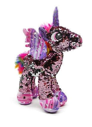 Мягкая игрушка shantou пони с пайетками розовый с37859 3+, розовая