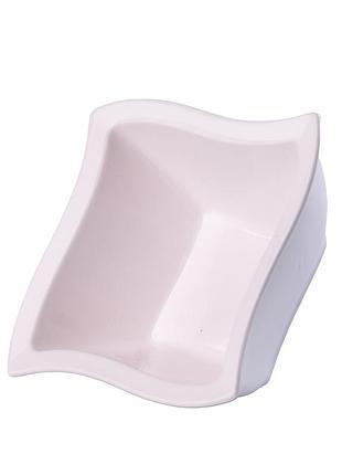 Тарелка глубокая квадратная из фарфора 14.5х14.5 см hp608