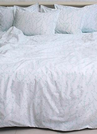 Евро двуспальный комплект постельного белья 100% хлопок (пр-во турция) с компаньоном pt-r17