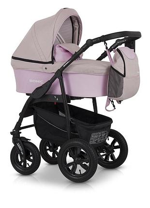 Коляска 3 в 1 verdi sonic plus 17 беж рожевий