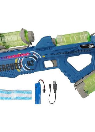 Акумуляторний водяний бластер із підсвіткою і ременем дитяча водна зброя