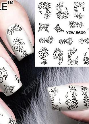 Наклейки для ногтей а609