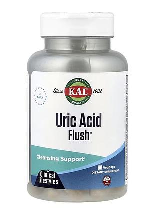Uric acid flush kal, добавка для выведения мочевой кислоты, 60 капсул vegcap