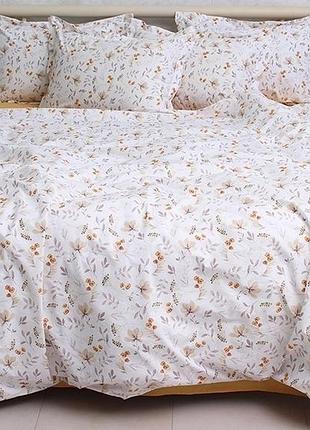 Сімейний комплект постільної білизни 100% бавовна (пр. туреччина) два підковдри з компаньйоном pt-r14