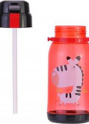 Пляшка для води тританова "coolforschool" 650мл zebra червона cf61300