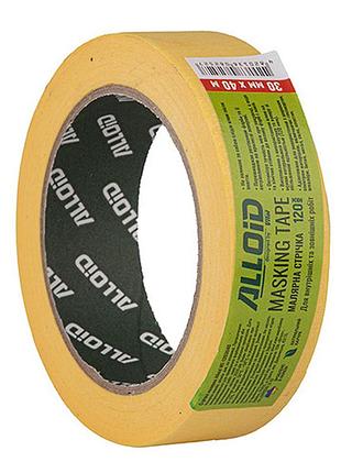 Стрічка малярська 30мм х 40м, 120мкм alloid