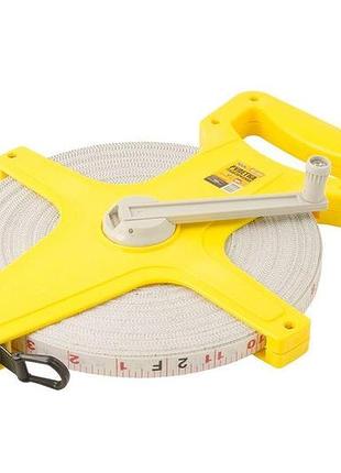 Рулетка mastertool 100 м x 13 мм геодезическая стекловолокно (66-1013)