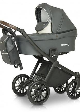 Коляска 3 в 1 verdi sonic soft 05, графіт