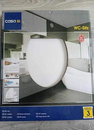 Wc-сидіння для унітаза з механізмом плавного закривання (soft-close), петлі з нержавіючої сталі, до 150 кг