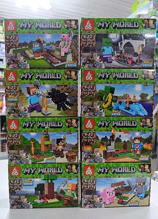 Конструктор minecraft 8 видів 66024