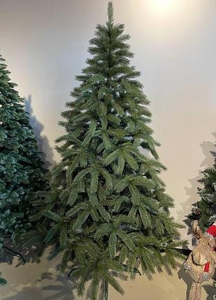 Новогодняя елка литая искусственная буковельская ель зеленая 2.4