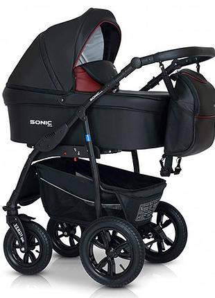 Коляска 3 в 1 verdi sonic plus 03, чорний