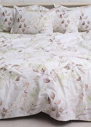 Евро комплект постельного белья 100% хлопок (пр-во турция) с компаньоном pt-r16