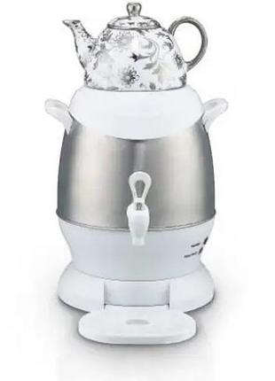 Самовар с заварным чайником 6 л - электрический самовар с заварным керамическим чайником