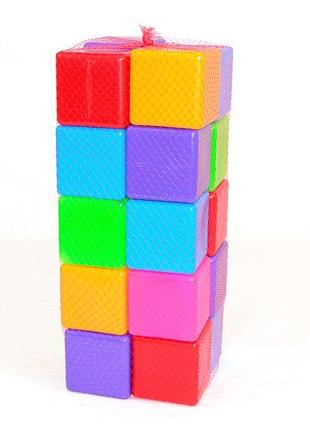Дитячі розвиваючі кубики кольорові 24 куб. 111/3 (4) "bamsic"