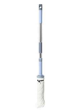 Швабра с классической круглой насадкой для влажной уборки пола, подходит для плитки, ламината, линолеума hp-35015-15
