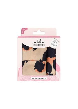 Водовідштовхувальний тюрбан для душу для волосся invisibobble set showerwrap leo