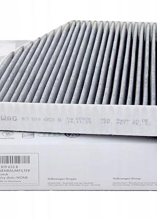Фильтр салона vag vw caddy (04-), golf (04-14), passat, jetta (06-), tiguan (08-18), 1k1819653b
