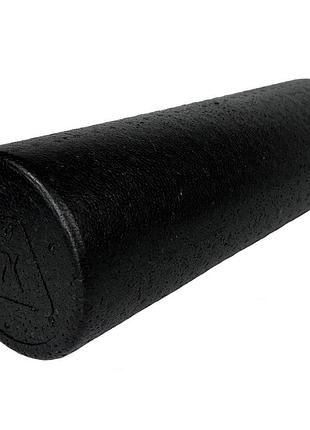 Массажный ролик easyfit ef-2036, epp-пена, чёрный, 45×15 см - для йоги, фитнеса, реабилитации