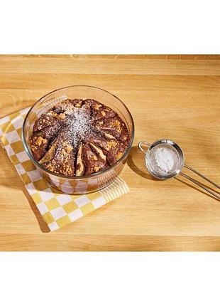 Форма для запекания / суфле / кишу silver crest из боросиликатного стекла - легкая термостойкая форма