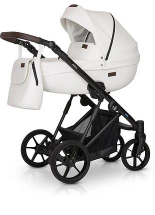 Детская коляска verdi aston белого цвета автокресло в подарок