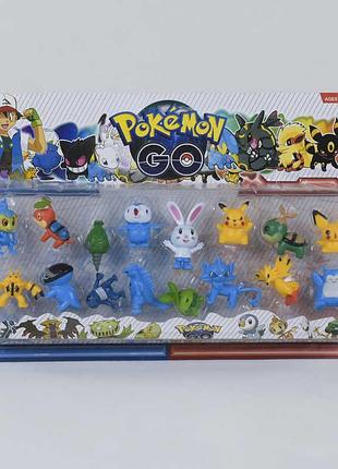 Набор фигурок "покемоны" 16069 (120) 16шт на листе