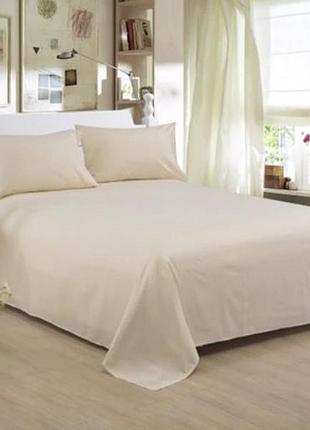 Набір простирадло 180х215см +наволочки 70х70 2шт бязь тм ярослав №2 бежевий
