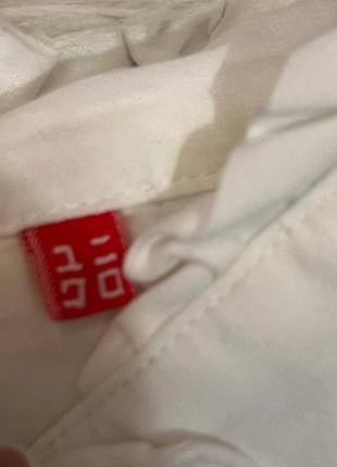 Рубашка біла uniqlo 3
