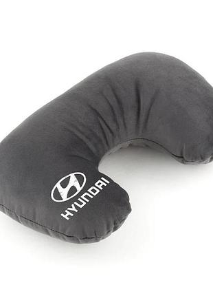 Подушка-підголівник hyundai сірий