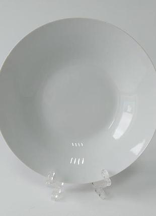 Тарелка глубокая столовая керамическая белая для супа миска для первых блюд суповая в упаковке 12 шт 400 мл